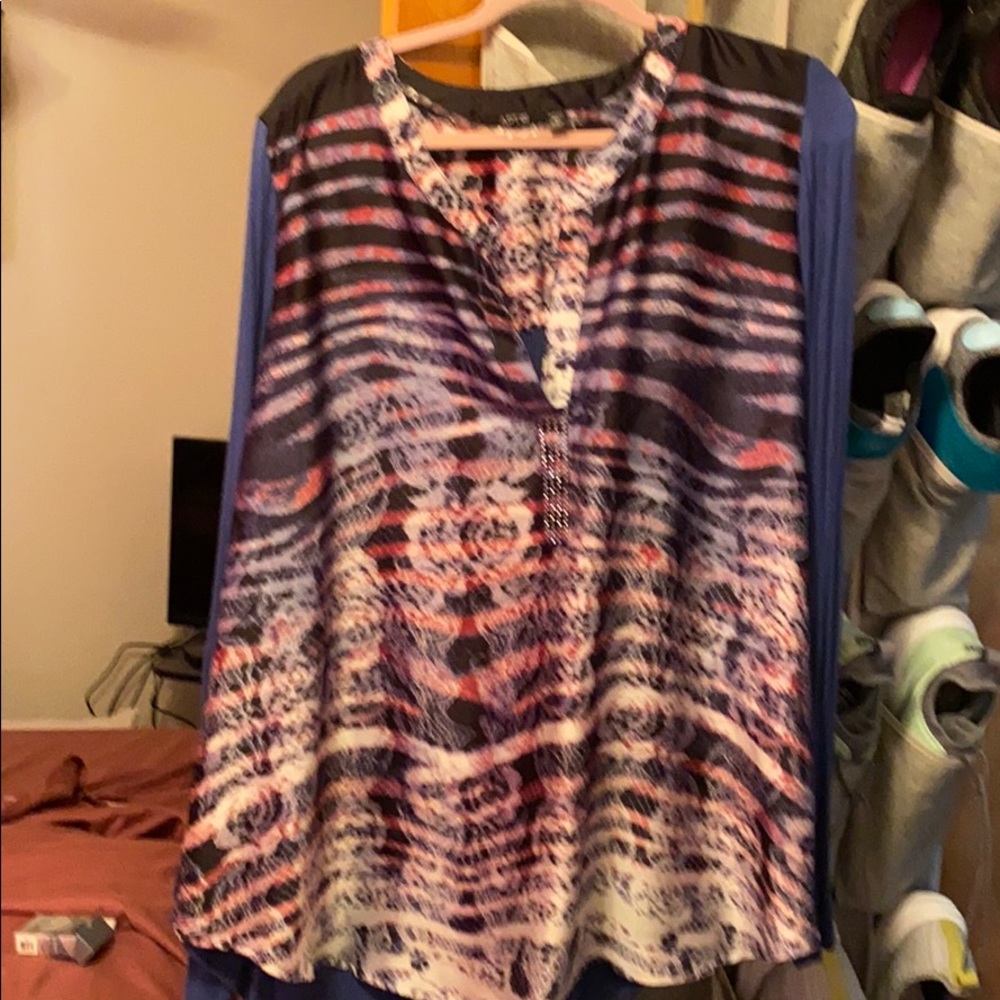 Silk body and cotton sleeves